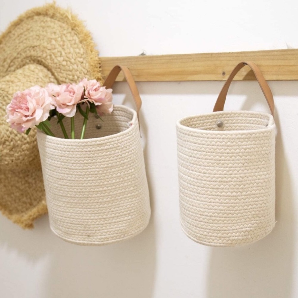 Cotton Wall Hanging Storage Baskets